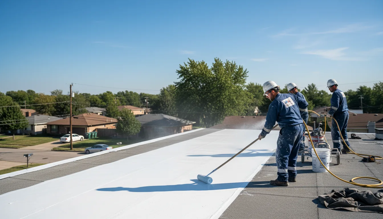 Commercial roof coating in Chesterfield, MA near me